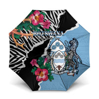 Botswana Independence Day Umbrella Coat Of Arms Devils Claw - Wonder Print Shop