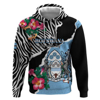 Personalized Botswana Independence Day Zip Hoodie Coat Of Arms Devils Claw - Wonder Print Shop