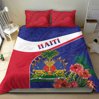 Haiti Bedding Set Neg Marron Ayiti Map - Hibiscus Polynesian - Wonder Print Shop