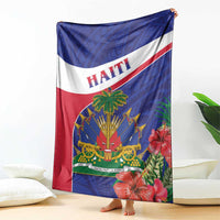 Haiti Blanket Neg Marron Ayiti Map - Hibiscus Polynesian