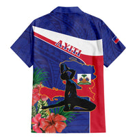 Haiti Family Matching Mermaid Dress and Hawaiian Shirt Neg Marron Ayiti Map - Hibiscus Polynesian - Wonder Print Shop