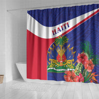 Haiti Shower Curtain Neg Marron Ayiti Map - Hibiscus Polynesian