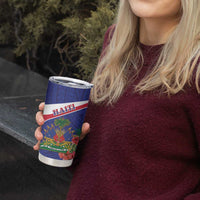 Haiti Tumbler Cup Neg Marron Ayiti Map - Hibiscus Polynesian - Wonder Print Shop