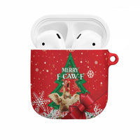 Funny Christmas Chicken AirPods Case Merry F Caw F - Wonder Print Shop