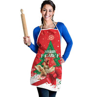 Funny Christmas Chicken Apron Merry F Caw F - Wonder Print Shop