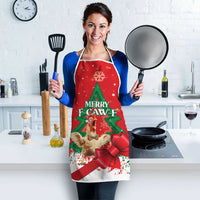 Funny Christmas Chicken Apron Merry F Caw F - Wonder Print Shop