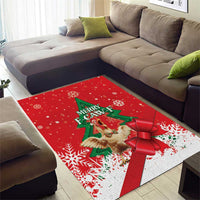 Funny Christmas Chicken Area Rug Merry F Caw F - Wonder Print Shop