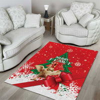 Funny Christmas Chicken Area Rug Merry F Caw F - Wonder Print Shop