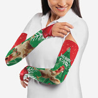 Funny Christmas Chicken Arm Sleeves Merry F Caw F - Wonder Print Shop