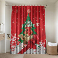 Funny Christmas Chicken Bathroom Set Merry F Caw F - Wonder Print Shop
