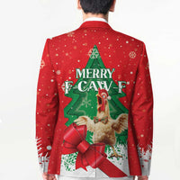 Funny Christmas Chicken Blazer Merry F Caw F - Wonder Print Shop