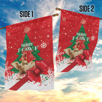 Funny Christmas Chicken Garden Flag Merry F Caw F - Wonder Print Shop