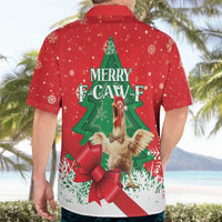 Funny Christmas Chicken Hawaiian Shirt Merry F Caw F - Wonder Print Shop