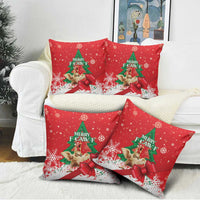 Funny Christmas Chicken Pillow Cover Merry F Caw F - Wonder Print Shop
