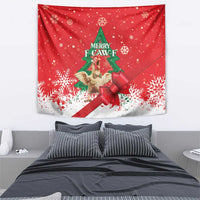Funny Christmas Chicken Tapestry Merry F Caw F - Wonder Print Shop