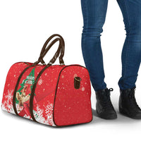 Funny Christmas Chicken Travel Bag Merry F Caw F - Wonder Print Shop