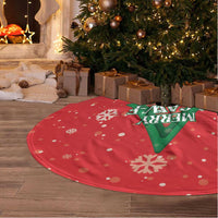 Funny Christmas Chicken Tree Skirt Merry F Caw F - Wonder Print Shop