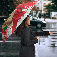 Funny Christmas Chicken Umbrella Merry F Caw F - Wonder Print Shop