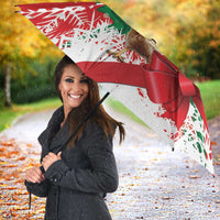 Funny Christmas Chicken Umbrella Merry F Caw F - Wonder Print Shop