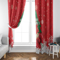 Funny Christmas Chicken Window Curtain Merry F Caw F - Wonder Print Shop