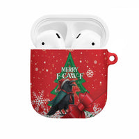 Funny Christmas Raven AirPods Case Merry F Caw F - Wonder Print Shop