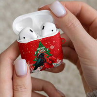 Funny Christmas Raven AirPods Case Merry F Caw F - Wonder Print Shop