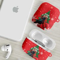 Funny Christmas Raven AirPods Case Merry F Caw F - Wonder Print Shop