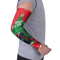 Funny Christmas Raven Arm Sleeves Merry F Caw F - Wonder Print Shop