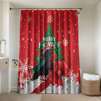 Funny Christmas Raven Bathroom Set Merry F Caw F - Wonder Print Shop