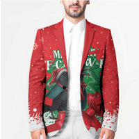 Funny Christmas Raven Blazer Merry F Caw F - Wonder Print Shop