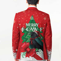 Funny Christmas Raven Blazer Merry F Caw F - Wonder Print Shop