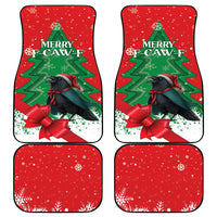 Funny Christmas Raven Car Mats Merry F Caw F - Wonder Print Shop