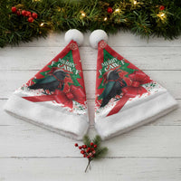 Funny Christmas Raven Christmas Santa Hat Merry F Caw F - Wonder Print Shop