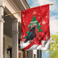 Funny Christmas Raven Garden Flag Merry F Caw F - Wonder Print Shop