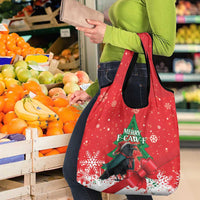 Funny Christmas Raven Grocery Bag Merry F Caw F - Wonder Print Shop
