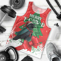 Funny Christmas Raven Men Tank Top Merry F Caw F - Wonder Print Shop