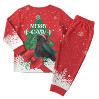 Funny Christmas Raven Christmas Pajama Set Merry F Caw F - Wonder Print Shop