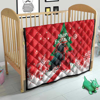 Funny Christmas Raven Quilt Merry F Caw F - Wonder Print Shop