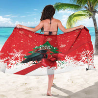 Funny Christmas Raven Sarong Merry F Caw F - Wonder Print Shop