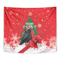Funny Christmas Raven Tapestry Merry F Caw F - Wonder Print Shop