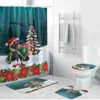 F Caw F Raven Santa Bathroom Set Funny Christmas - Wonder Print Shop