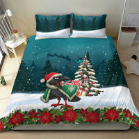 F Caw F Raven Santa Bedding Set Funny Christmas - Wonder Print Shop