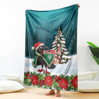 F Caw F Raven Santa Blanket Funny Christmas - Wonder Print Shop