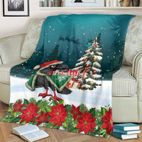F Caw F Raven Santa Blanket Funny Christmas - Wonder Print Shop