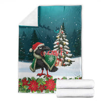 F Caw F Raven Santa Blanket Funny Christmas - Wonder Print Shop
