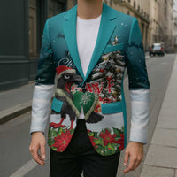 F Caw F Raven Santa Blazer Funny Christmas - Wonder Print Shop