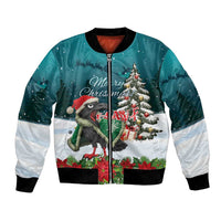 F Caw F Raven Santa Bomber Jacket Funny Christmas - Wonder Print Shop