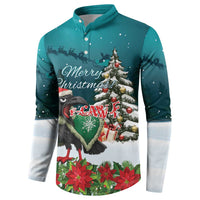 F Caw F Raven Santa Button Sweatshirt Funny Christmas - Wonder Print Shop