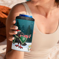 F Caw F Raven Santa 4 in 1 Can Cooler Tumbler Funny Christmas - Wonder Print Shop