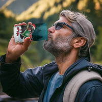 F Caw F Raven Santa 4 in 1 Can Cooler Tumbler Funny Christmas - Wonder Print Shop